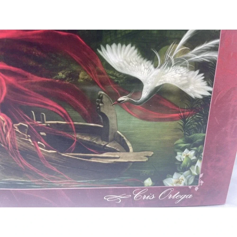 Heye Jigsaw Puzzle Forgotten Cris Ortega Swans Dark Rose 1000 pc Gothic Fantasy